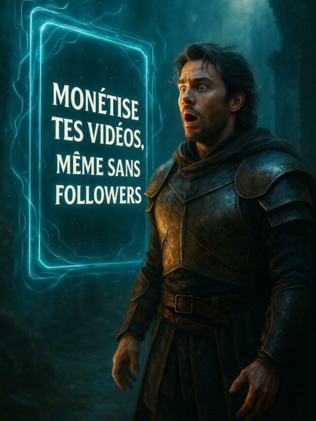 Monétise tes vidéos, même sans followers!