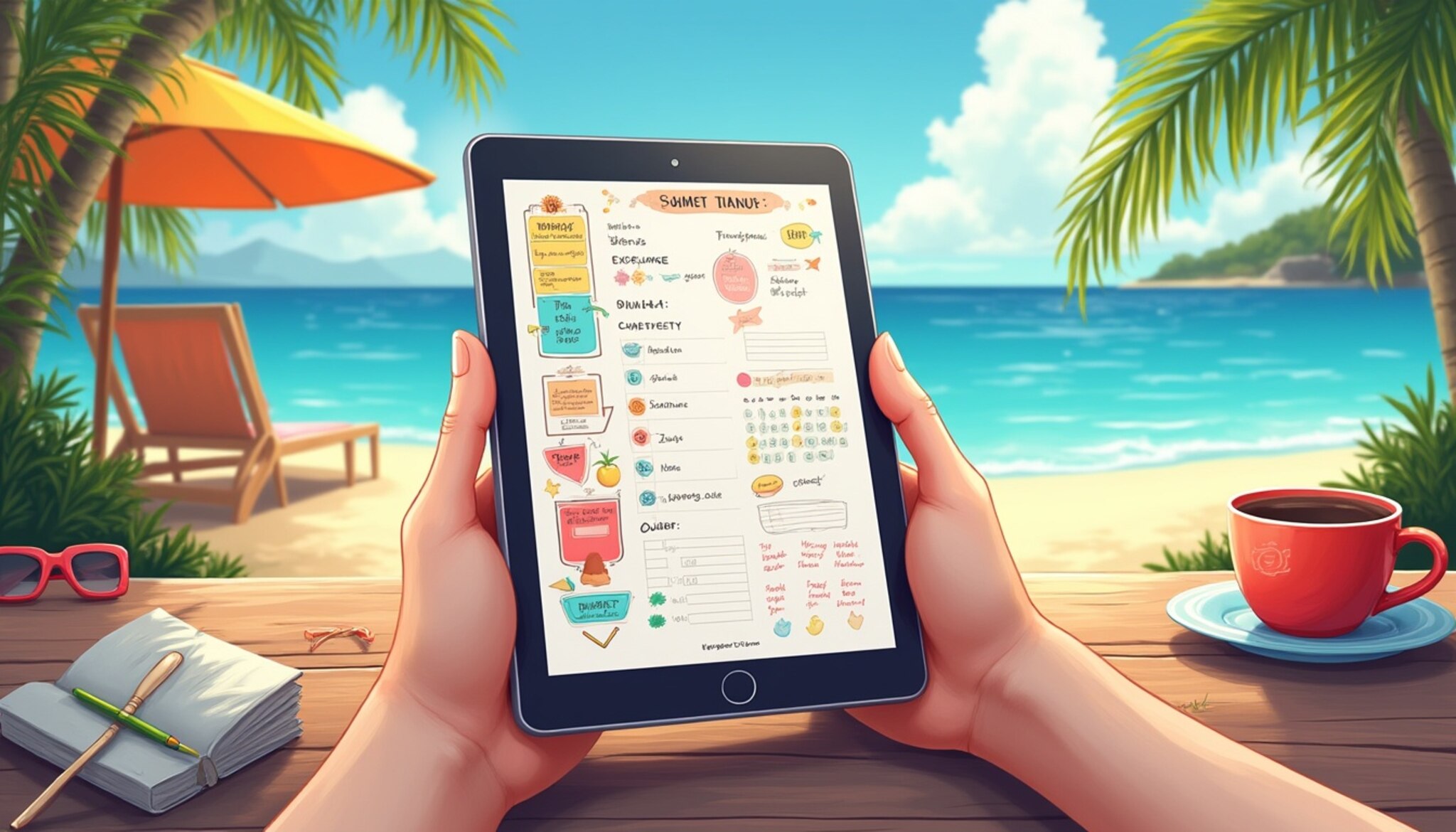 Journal digital: Organise ton été pour allier efficacité et détente